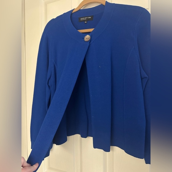 Jones New York Royal Blue Sweater/Jacket - Picture 3 of 4